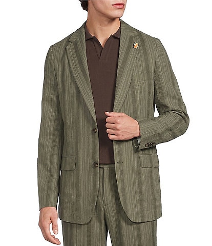 Murano Seville Collection Classic Fit Stripe Suit Separates Jacket