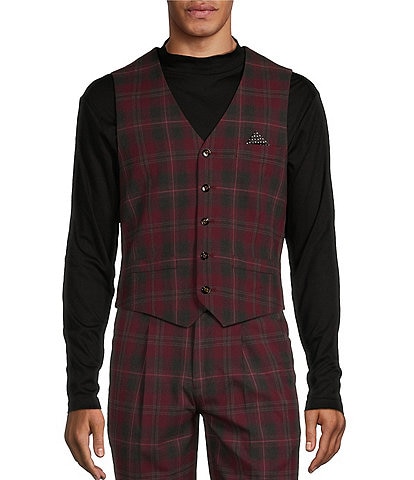 Murano Plaid Suit Separates Vest