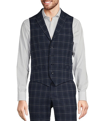 Murano Shawl Plaid Suit Separates Vest