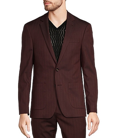 Murano Slim Fit Herringbone Suit Separates Jacket