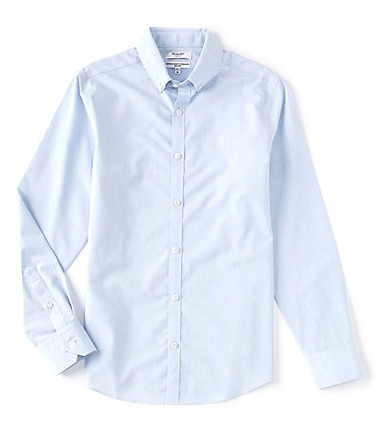 Murano Collezione Collection Slim-Fit Non-Iron Solid Long-Sleeve Woven Shirt
