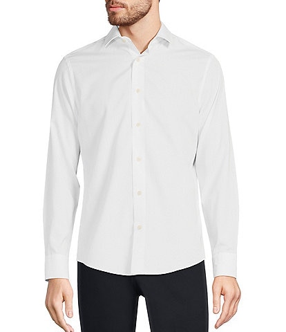 Murano Slim-Fit Non-Iron Solid Long-Sleeve Woven Shirt