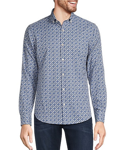 Murano Slim Fit Performance Stretch Long Sleeve Woven Shirt