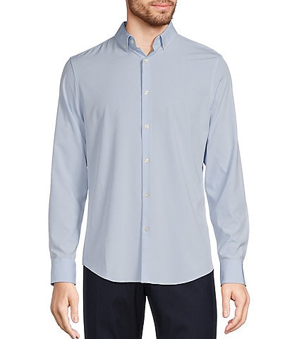 Murano Slim Fit Performance Stretch Solid Long Sleeve Woven Shirt