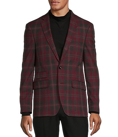 Murano Slim Fit Plaid Suit Separates Jacket