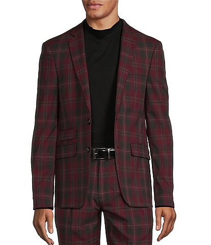 Murano Slim Fit Plaid Suit Separates Jacket