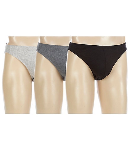 Murano Solid Cotton 3-Pack Bikini Underwear