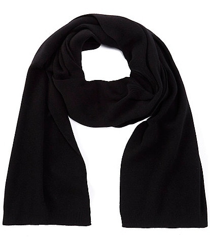 Murano Solid Knit Cashmere Blend Scarf