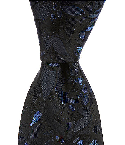 Murano Stamped Flower 3 1/8" Silk Blend Tie