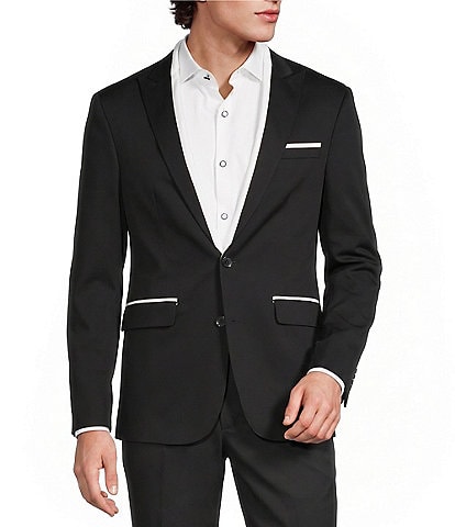 Murano The Event Capsule Slim Fit Contrast Stitching Sateen Suit Separates Jacket