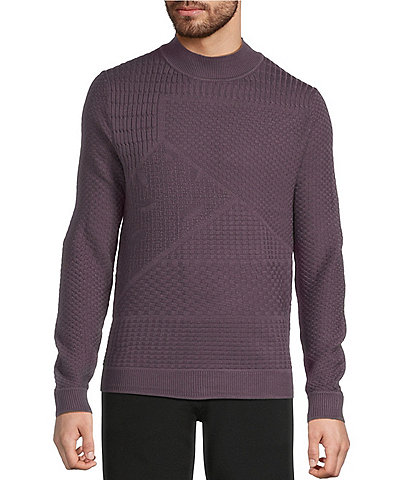 Murano The Holiday Edit Collection Mock Neck Textured Sweater