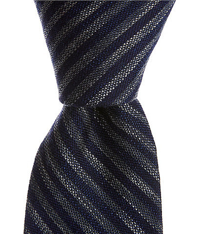 Murano Thick Stripe Slim 2 3/4#double; Silk Tie