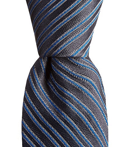 Murano Thin-Stipe 2 3/4" Woven Silk Tie