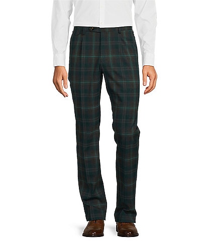 Murano Tigers of Tokyo Collection Alex Slim Fit Plaid Suit Separates Pleated Dress Pants