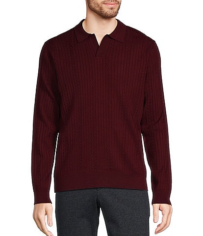 Murano Timeless Twenties Collection Johnny Collar Textured Pullover