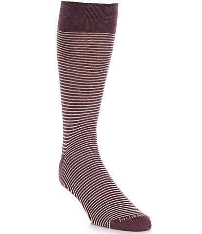 Murano Two-By-One Stripe Crew Dress Socks