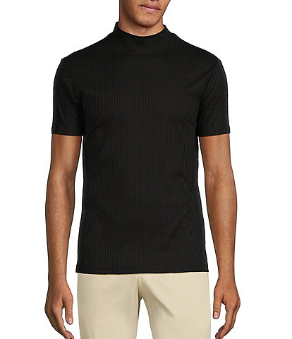 Murano Verdant Vibes Collection Slim Fit Short Sleeve Mock Neck T-Shirt