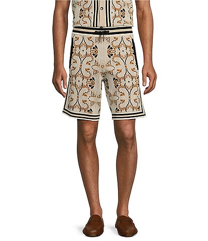 Murano Wanderin West Collection Pattern Jacquard 9" Inseam Shorts