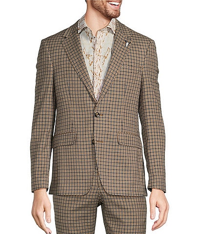 Murano Wanderin West Collection Slim Fit Geometric Jacquard Suit Separates Jacket