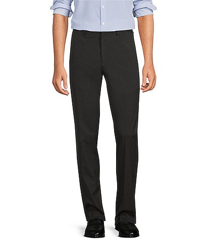 Murano Wardrobe Essentials Alex Slim-Fit TekFit Waistband Suit Separates Flat-Front Dress Pants