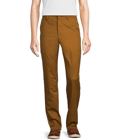 Murano Wardrobe Essentials Alex Slim Fit Flat Front Washed Stretch Chino Pants