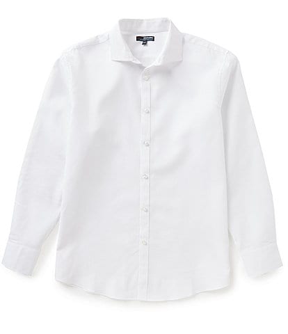 Murano Wardrobe Essentials Big & Tall Ultimate Modern Comfort Stretch Spread Collar Textured Shirt
