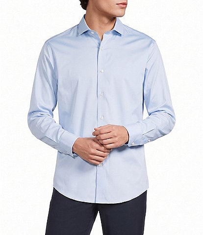 Murano Wardrobe Essentials Classic Fit Solid Long Sleeve Woven Shirt