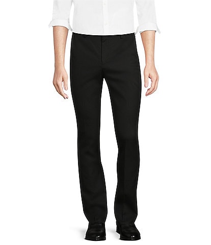 Murano Wardrobe Essentials Evan Extra Slim Fit TekFit Waistband Suit Separates Flat Front Dress Pants
