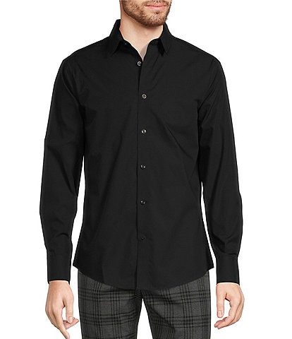 Murano Wardrobe Essentials Classic-Fit Solid Long-Sleeve Woven Shirt