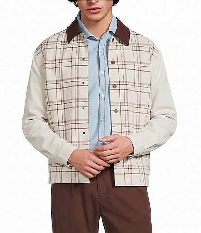 Murano Weekend Edit Slim Fit Plaid Shirt Jacket