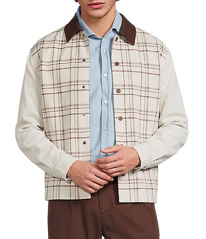 Murano Weekend Edit Slim Fit Plaid Shirt Jacket