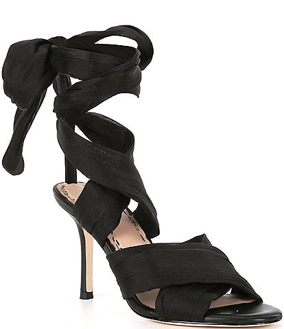 Muse by Marchesa Dahlia Chiffon Ankle Wrap Dress Sandals