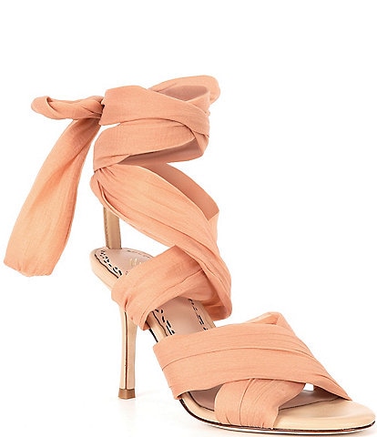 Muse by Marchesa Dahlia Chiffon Ankle Wrap Dress Sandals