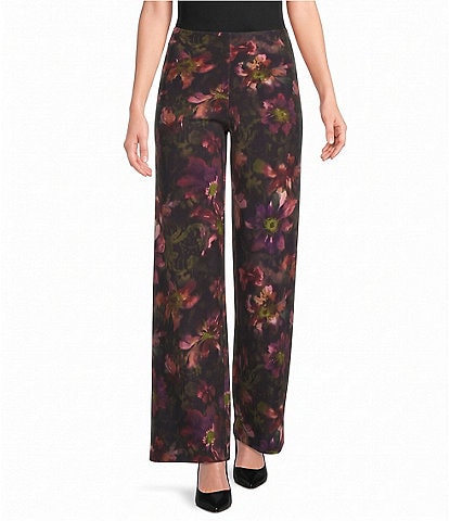 Muse by Marchesa Floral Wide Leg Aster Pants