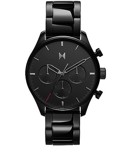 MVMT Men's Airhawk Chronograph Black Stainless Steel Bracelet Watch