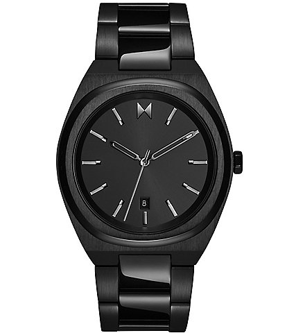 MVMT Men's Odyssey II Ionic Plated Black Steel Bracelet Watch