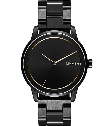 MVMT Unisex Profile Collection Large Analog Blaze Black Bracelet Watch