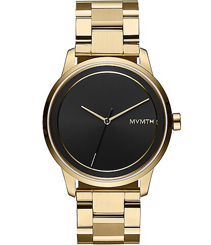 MVMT Unisex Profile Collection Large Analog Muse Gold Bracelet Watch