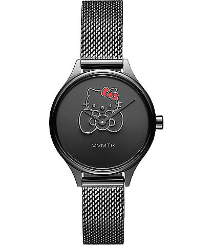 MVMT Women's Reina Hello Kitty Analog Black Stainless Steel Bracelet Watch