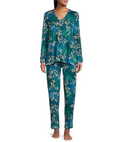 N by Natori Balsam Cozy Knit Long Sleeve V-Neck Pajama Set