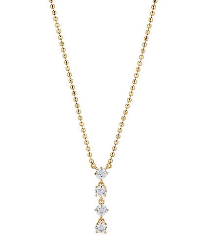 Nadri 18K Gold Twilight CZ Crystal Short Pendant Necklace