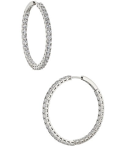 Swarovski Tennis Deluxe Mixed Hoop Pierced Earrings | Dillard's