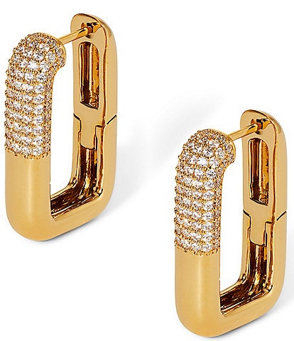 Nadri Alma Square Hoop Earrings