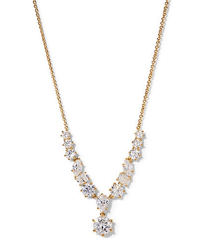 Nadri Beatrix Mixed CZ Frontal Collar Necklace