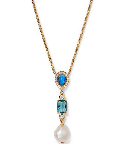 Nadri Blue Lagoon Y Necklace