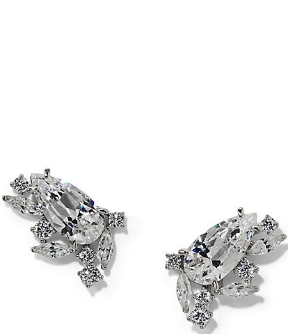 Nadri Cannes Laurel Embellished Stud Earrings