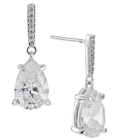 Nadri Colette Oval Crystal Drop Earrings