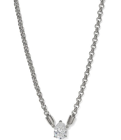 Nadri Crystal Farrah Pear Collar Necklace