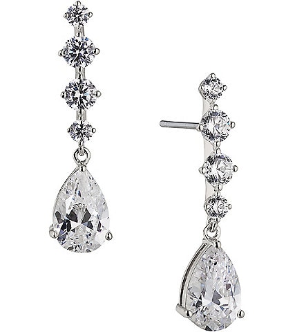 Nadri Crystal Pear Drop Earrings