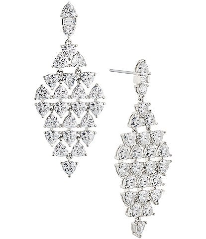 Nadri Gwen Kite Crystal Drop Earrings